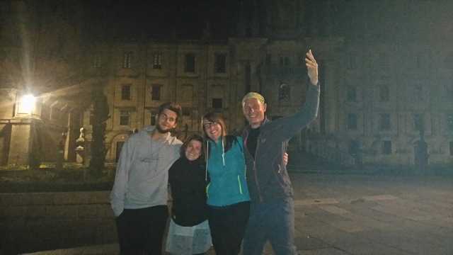 Freunde in Santiago getroffen