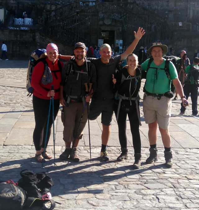 Freunde in Santiago getroffen