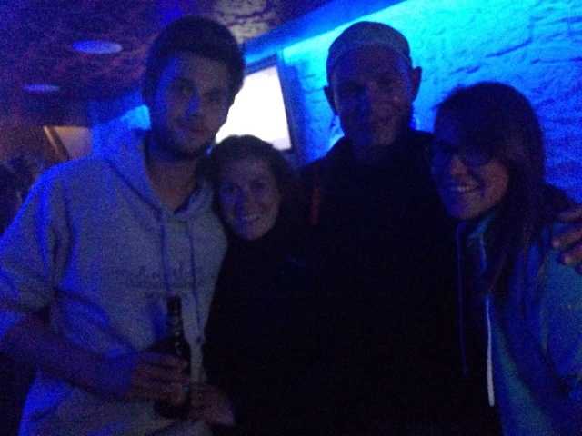 Freunde in Santiago getroffen