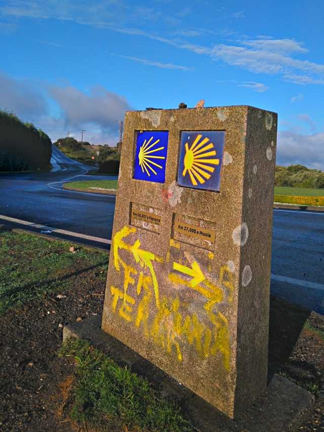 Weggabelung Muxia Finisterra