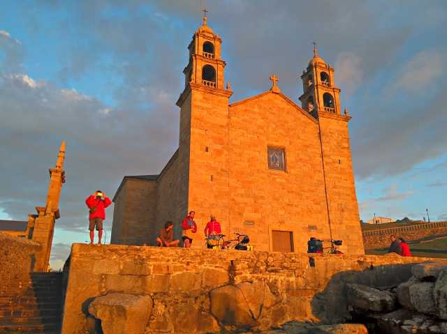 Sonnenuntergang beim Sanktuariums da Virxe da Barca